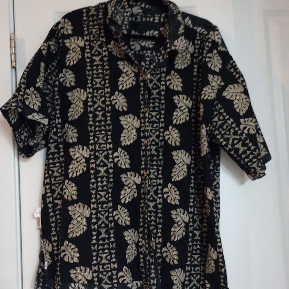 Cooke Street Honolulu Black and Cream Patterned Men's Shirt